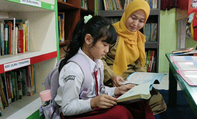 Fasilitas Lengkap, Perpustakaan Griya Prapanca Diminati Warga Bandar