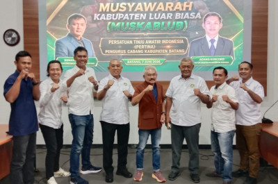 Terpilih Aklamasi Pimpin Pertina Batang, Andre Yuniarto Akan Targetkan Emas di Porprov