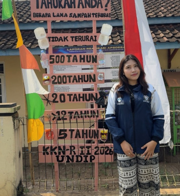 Mahasiswa KKN Undip Hadirkan Papan Edukasi Kelestarian Lingkungan