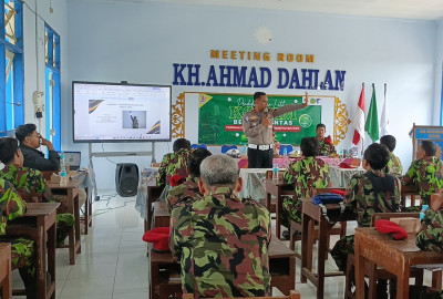 Hadirkan Satlantas, Kokam Batang Dilatih Kecakapan Berlalulintas