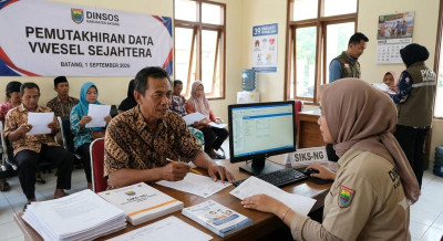 Dinsos Batang Minta, Warga Aktif Perbarui Data Desil