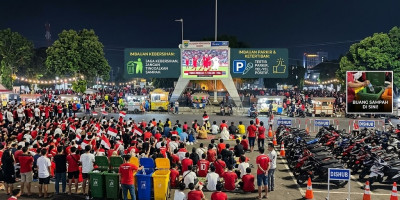 Nobar Final Timnas Indonesia di Batang, Dari Imbauan Tertib Hingga Sampah Jangan Berserakan