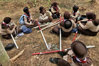 Hiking Rally Pramuka, Asah Keterampilan Pelajar SMPN 7 Batang