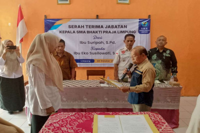 Jabat Kepala SMA Bhakti Praja Limpung, Eko Susilowati Jaga Kualitas Pendidikan