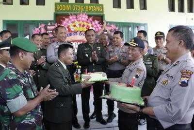 Polres dan Kodim Batang Tetap Jaga Soliditas
