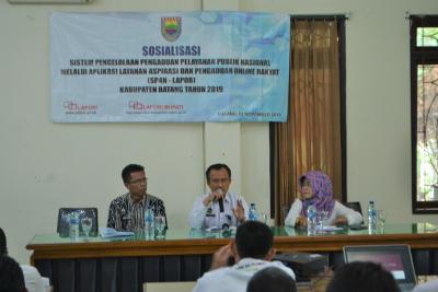 Pemkab Batang Gelar Sosialisasi SP4N-LAPOR Admin Pejabat Penghubung