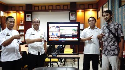 Pemasangan TVC Media Sebagai Tindak Lanjut MoU Diskominfo Batang dan LKBN Antara