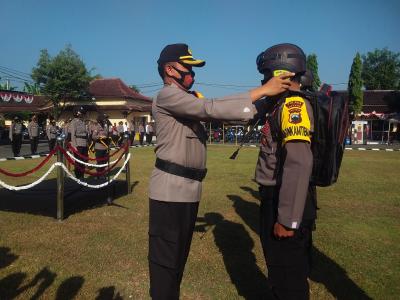 Sinergi Bhabinkamtibmas Candi Bersama Warga di Masa Pandemi