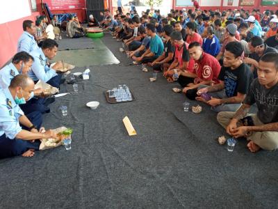 Rayakan Iduladha, Rutan Batang Gelar Makan Bersama WBP