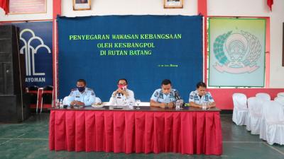 Kesbangpol Beri Penguatan Kebangsaan kepada WBP Rutan Batang