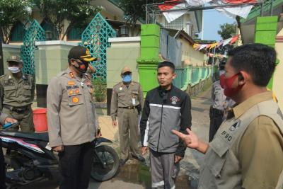 Kapolres Batang Pimpin Operasi Yustisi Jaring 35 Orang Tidak Pakai Masker