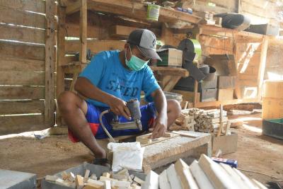 BUAT RANGKA KEMUDI MINIATUR EXCAVATOR