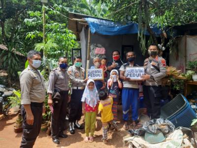 Peduli Kaum Duafa, Polres Batang Kembali Bagikan Paket Sembako