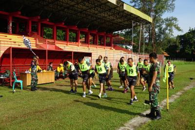Jaga Kemampuan Fisik Prajurit, Kodim Batang Laksanakan Garjas Periodik
