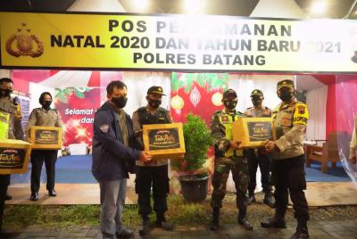 Monitoring Kesiapsiagaan, Kapolda Jateng Tinjau Pos Pam Rest Area Tol Batang