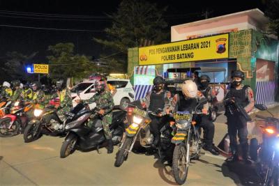 TNI - Polri Gelar Patroli Larangan Mudik