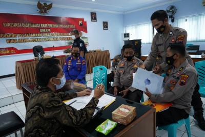 Tim Puslitbang Polri Evaluasi Pendistribusian BBM di Lingkungan Polres Batang