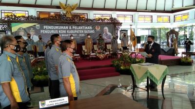 PELANTIKAN KEPENGURUSAN KONI BATANG