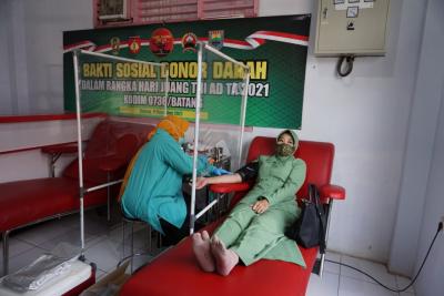 Sambut Hari Juang Kartika, Kodim 0736 /Batang Donor Darah