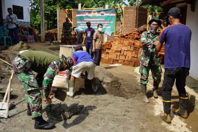 Hari Infanteri, Koramil 07/Bandar Gelar Karya Bakti
