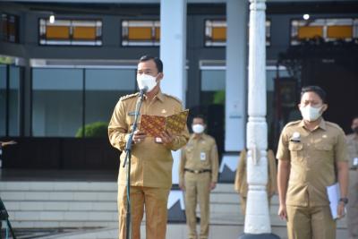 Apel Pagi Awal Tahun 2022, Bupati Batang Minta ASN Tingkatkan Kinerja