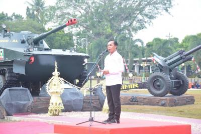 Resmikan Monumen Perjuangan, Dankormar Mayjen Suhartono Ceritakan Sejarah Perjuangan Korp Marinir be