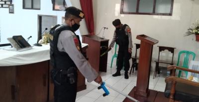 Pastikan Keamanan Paskah, Polres Batang Sterilisasi Gereja