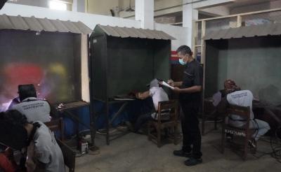 BLK Batang Gelar Uji Kompetensi Las Plate Welder