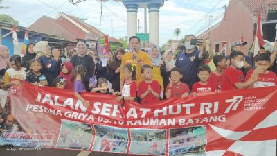 Wujud Semarakkan HUT Ke-77  Kampung Pancasila Perum Pesona Griya Batang