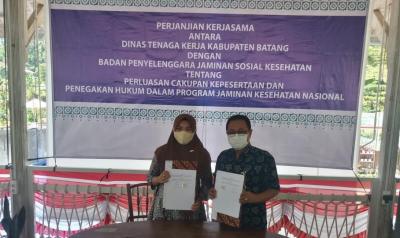 Perluas Cakupan Kepesertaan, BPJS Kesehatan Pekalongan Gandeng Disnaker Batang