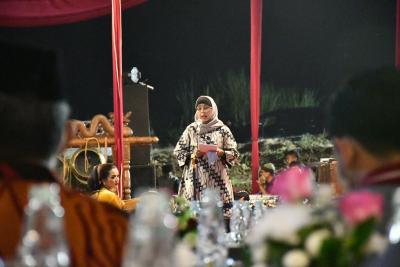 Pegelaran Wayang Kulit Tanda Tasyakuran Lahan Perumda Aneka Usaha Batang