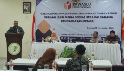 Bawaslu Batang Bekali Panwascam Antisipasi Terjadi Potensi Pelanggaran Hukum Pemilu