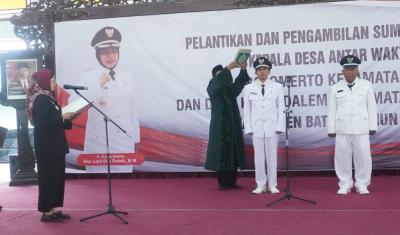 Lantik Kades Antar Waktu, Pj Bupati Batang Minta Fokus Bekerja dan Menjaga Keamanan Desa