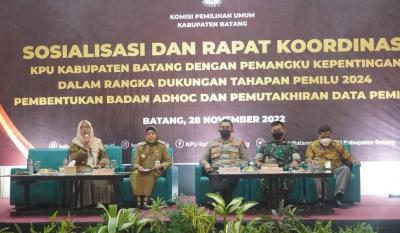 Menuju Pemilu 2024, KPU Batang Sosialisasikan Pembentukan Badan Ad Hoc dan Pemuktahiran Data Pemilih