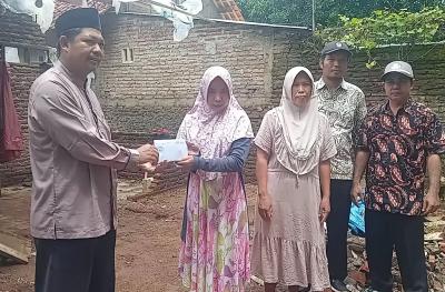 Baznas Salurkan Zakat Bagi Korban Puting Beliung