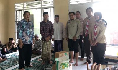 Peringati Boden Powel, Pelajar Bagikan Sembako ke Panti