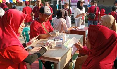 Peringati HUT Ke-78 RI, Warga Pesona Griya II Batang Gelar Cek Kesehatan Gratis