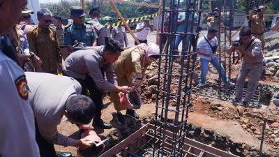 Gedung Mako Polsek Banyuputih Mulai Dibangun, Anggaran Rp.672 Juta