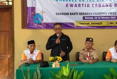 Belajar Radio Komunikasi, Diskominfo Batang Dukung Penuh JOTA JOTI Kwarcab Pramuka