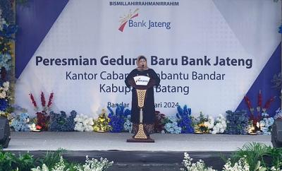 Dividen Capai Rp10,5 Miliar, Bank Jateng KCP Bandar Miliki Gedung Baru di Batang