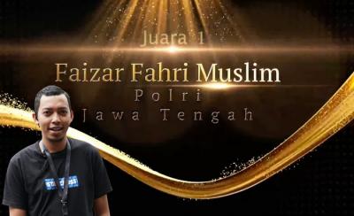 Faizar Fahri, Musisi Batang Juarai Kompetisi Lagu Hut Bhayangkara