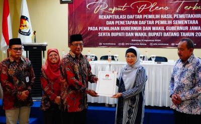 KPU Batang Tetapkan 621.760 DPS Untuk Pilkada 2024