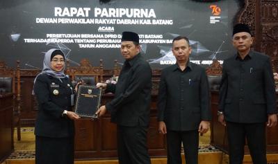 Pj Bupati Batang Setujui Raperda tentang Perubahan APBD 2024