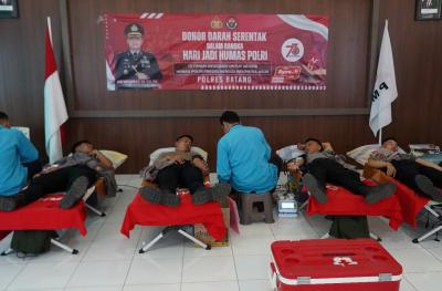 Setetes Darah Sejuta Harapan, Polres Batang Gelar Donor Darah