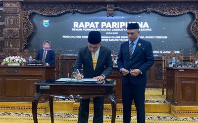 DPRD Batang Usulkan Permohonan Pelantikan Bupati dan Wakil Bupati Terpilih