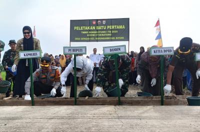 Awal 2025, Kodim Batang Fokus Bikin Mulus Jalan Cepagan