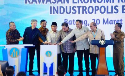 Upaya Hirilisasi dan Industrialisasi, Presiden RI Resmikan KEK Industropolis Batang Dengan Gandeng T