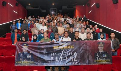 Nobar Sayap Sayap Patah 2, Kapolres Batang Ajak Pahami Polisi Juga Manusia