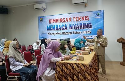 Strategi Membaca Nyaring, Upaya Disperpuska Batang Budayakan Literasi