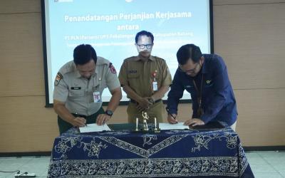 BPBD Batang dan PLN Pekalongan Teken Kerjasama Penanggulangan Bencana